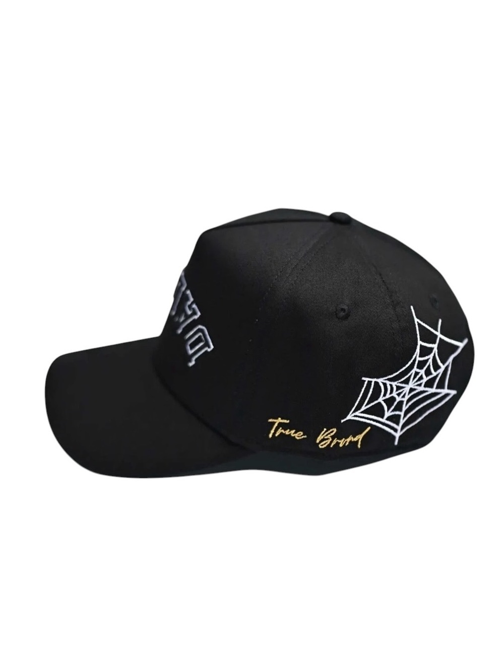 True Brvnd Spider Dallas Hat Halloween Black Spider Web Streetwear OS - Picture 7 of 7